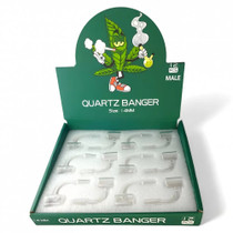 14mm Premium Male Quartz Bangers - Display of 12 (MSRP $5.00ea)