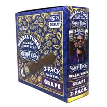 Snoop Dogg lbs - Herbal Tubes 2pk with Glass Tips - Display of 15