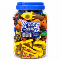 Everyday - Silicone Assorted Color Hand Pipe - 70ct Jar (MSRP $5.00ea)