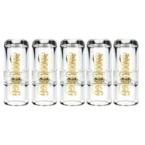 Snoop Dogg - Glass Tips - 5pk Pouch - Crystal Clear Dome (MSRP $5.00ea)