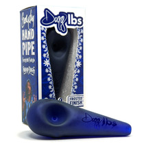 Dogg lbs - 4" Frosted Tear Drop Spoon Hand Pipe - Blue