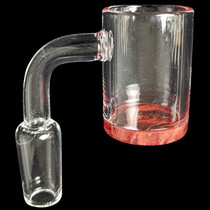 25mm Flat Top Color Bottom Quartz Banger (MSRP $40.00)