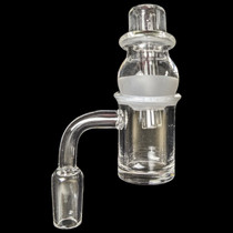 Beveled Frosted Top Quartz Banger and Carb Cap Set (MSRP $50.00)