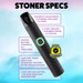 Ooze - Pinch 1000mAh Dry Herb Vaporizer - Panther Black (MSRP $25.00)