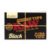 RAW® - Black Xtra Long Perforated Tips (40ct) - Display of 36 (MSRP $2.00ea)