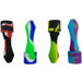 4" Silicone Assorted Nectar Hand Pipe with 10mm Metal Tip - Single (MSRP $25.00)