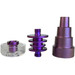 2.5" - 3" 6in1 Assorted Color Anodized Titanium Nail with Quartz Bowl (MSRP $ 20.00)