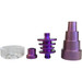 2.5" - 3" 6in1 Assorted Color Anodized Titanium Nail with Quartz Bowl (MSRP $ 20.00)