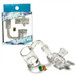 25mm 4mm Flat Bottom Quartz Banger Set with Directional Carb Cap and 2 6mm Pearls - 14M90 (MSRP $20.00)