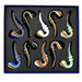 Everyday - 4" Rasta Art Slime Color Sherlock Hand Pipe - 10ct Display (MSRP $15.00ea)