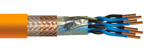 GAALSHIP MARINE INSTRUM.CABLE HF 250 OSA red cu cl.2 150/250 V ORANGE RAL 2003 10x2x0.75 SQMM
