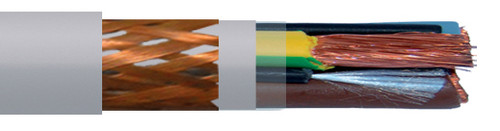 INDUSTRIAL LV CABLE FG16OH2R16 0.6/1 KV GREY RAL7035 / HD 308 S2 + Y/G 4g25 SQMM