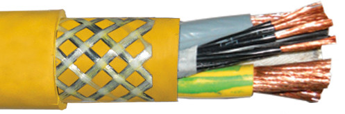 FLEXIDRUM CABLE REELS LV R702 0,6/1 KV YELLOW RAL 1021 / BK NMBRD + Y/G 7g2.50 SQMM