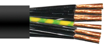 CABLE GAALFLEX CONTROL 1000 0.6/1 KV BLACK RAL 9005 / BK NMBRD + Y/G 4g70 SQMM