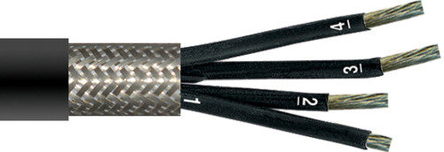 CABLE GAALTHERM 145 MCHT 450/750 V BLACK RAL 9005 / BK NMBRD W/O Y/G 7x4.00 SQMM