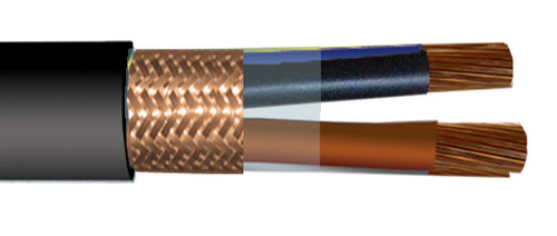 GAALSHIP MARINE CABLE HF 1000 A red cu cl.5 0,6/1 KV BLACK RAL 9004 / BK 1x95 SQMM