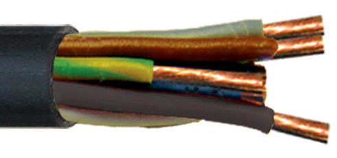 FLEXIFESTOON CABLE H07RN-F 450/750 V BLACK RAL 9005 / BK 1x16 SQMM