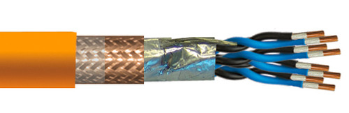 GAALSHIP MARINE INSTRUM.CABLE HF 250 OSA FR red cu cl.2 150/250 V ORANGE RAL 2003 10x2x0.75 SQMM