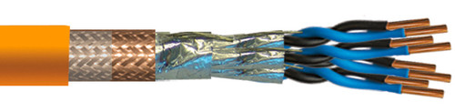 GAALSHIP MARINE INSTRUM.CABLE HF 250 ISOSA red cu cl.2 150/250 V ORANGE RAL 2003 6x2x0.75 SQMM