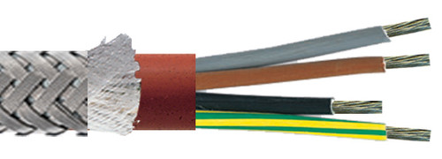 CABLE GAALTHERM SiHFGLP-J 0.6/1 kV REDDISH BROWN RAL 3016/HD 308 S2 + Y/G 4g25 SQMM