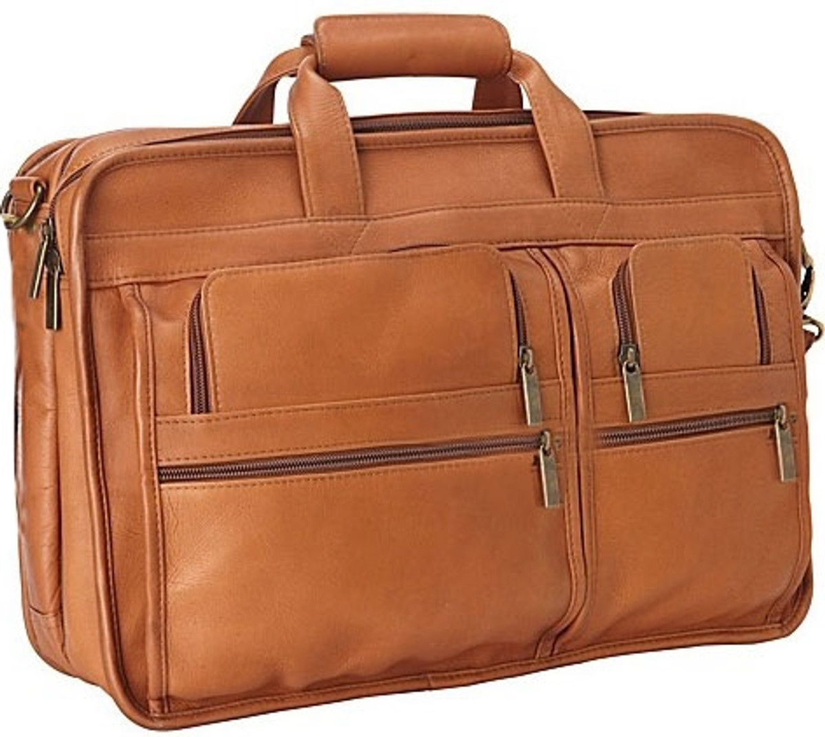 leather expandable laptop briefcase