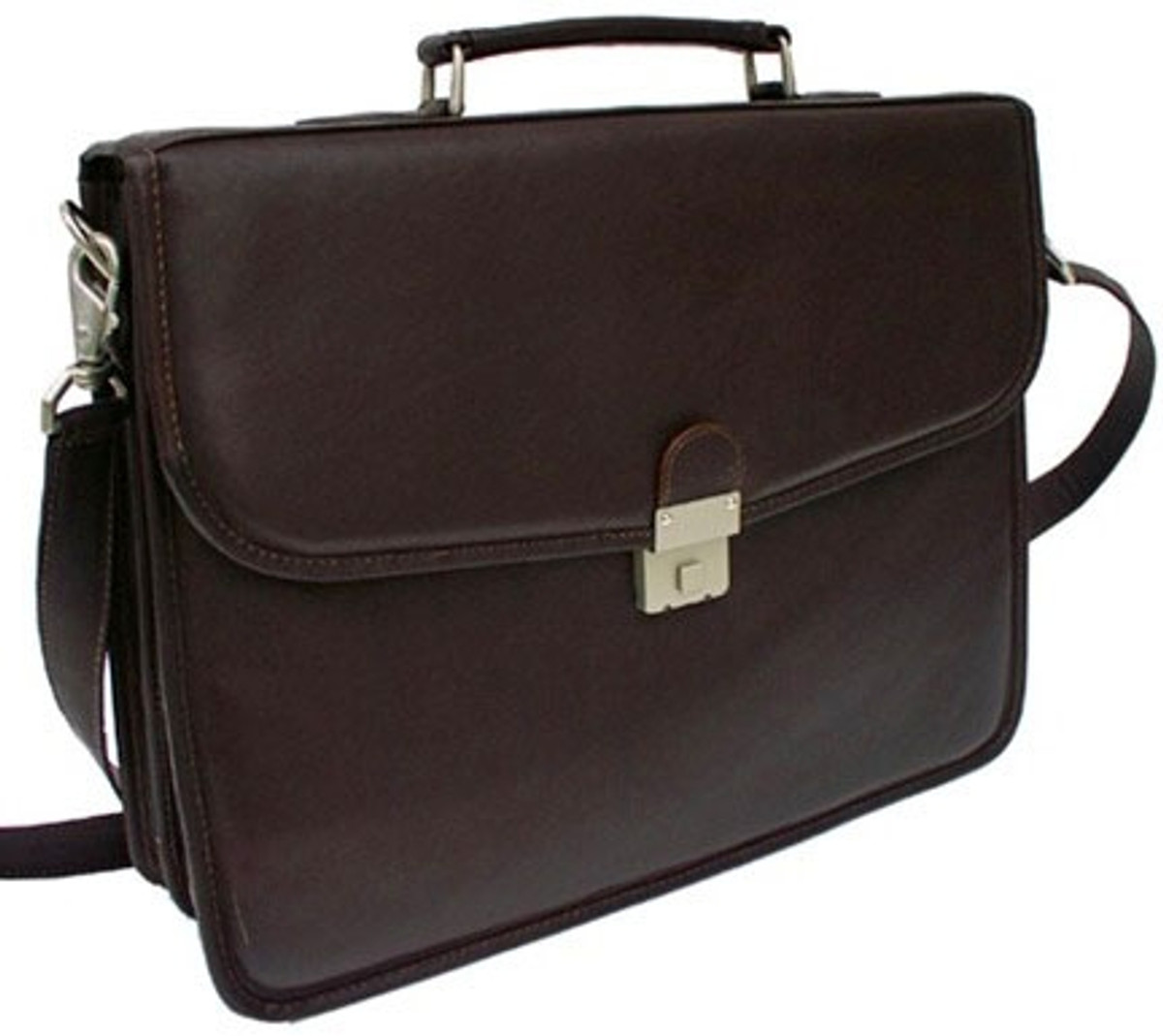 piel leather briefcase