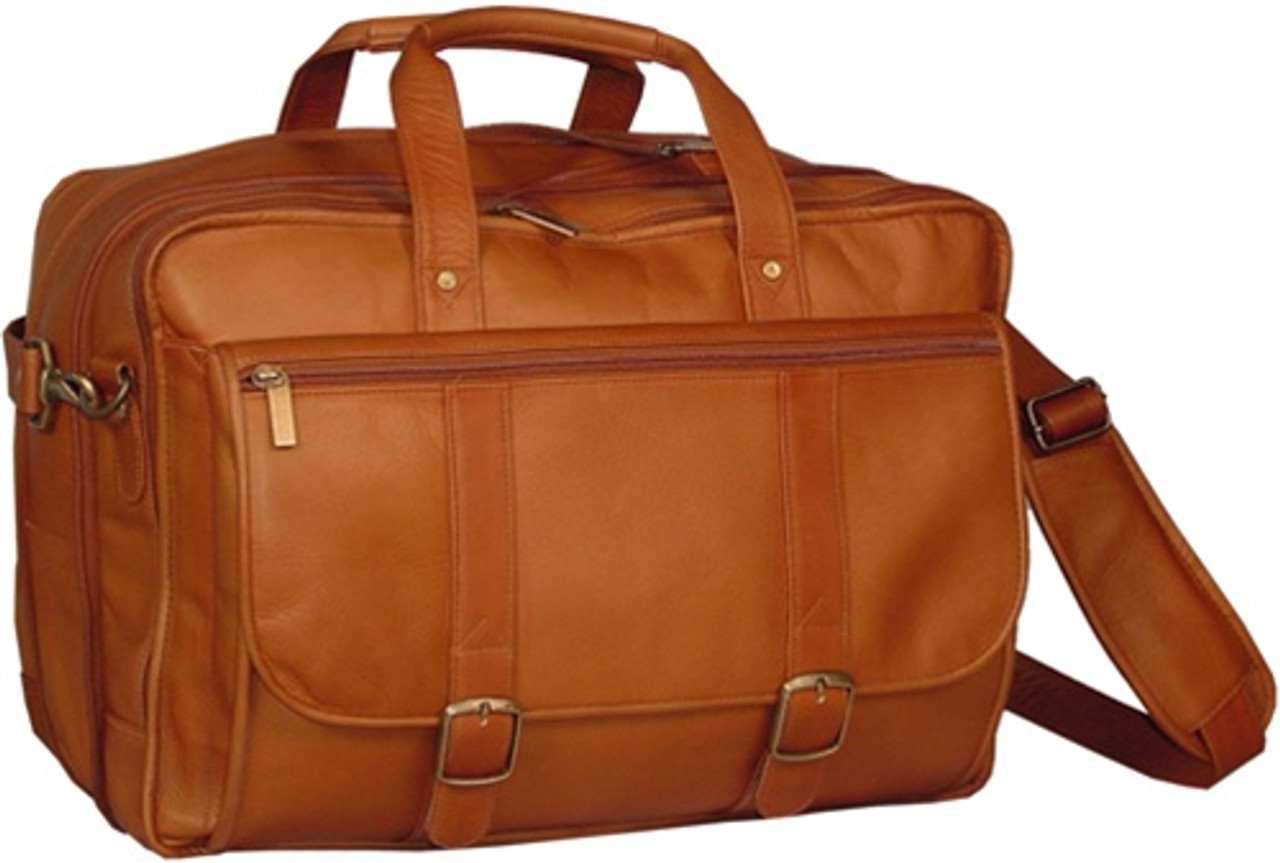 expandable leather briefcase