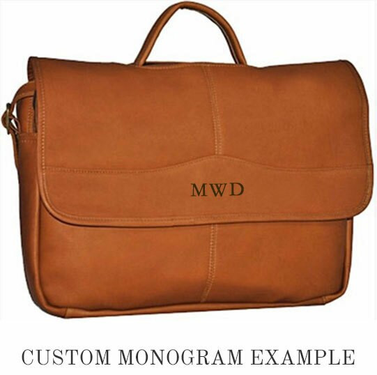 David King Porthole Leather Portfolio Leather Briefcase 172