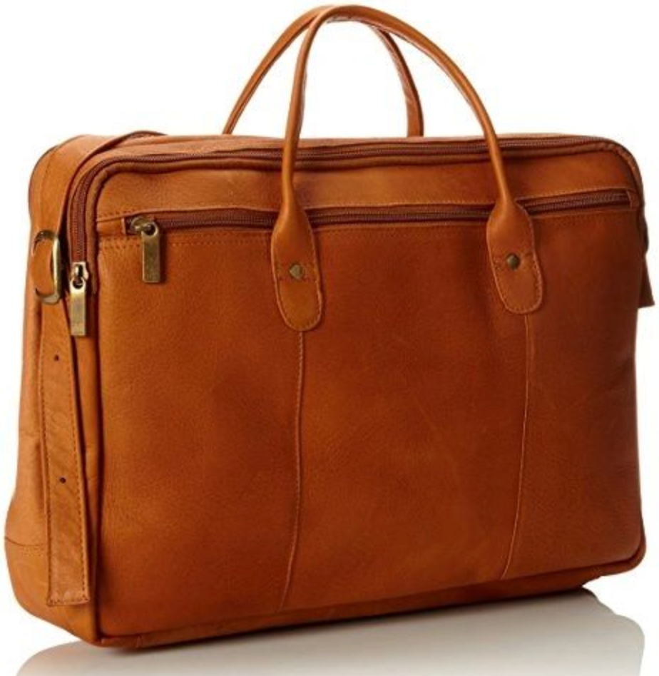 David King Double Top Zip Briefcase