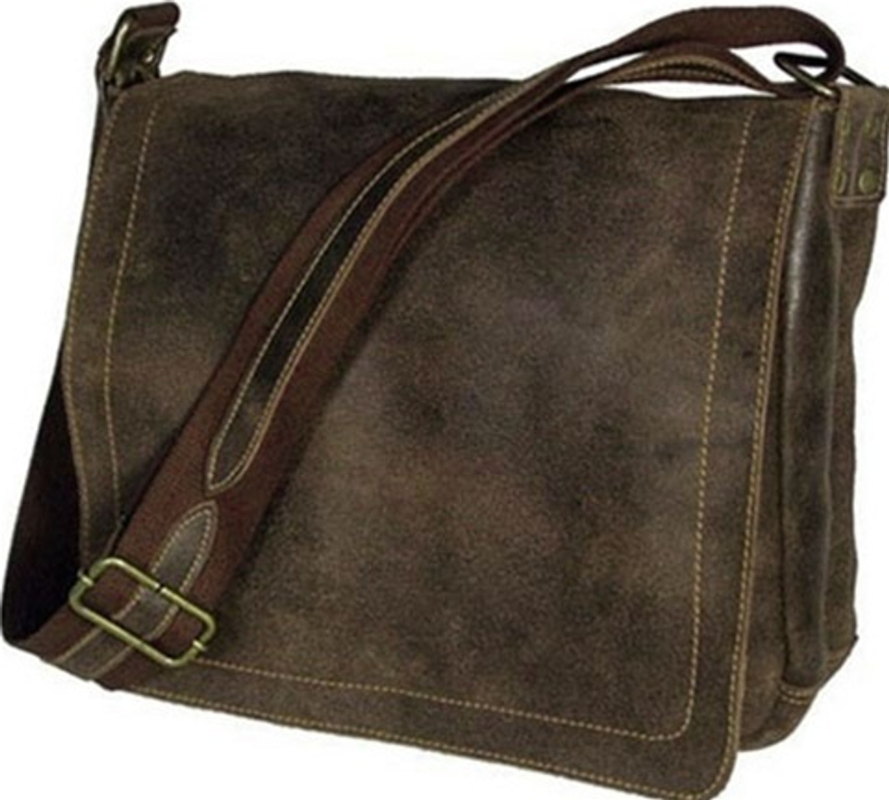 distressed messenger bag