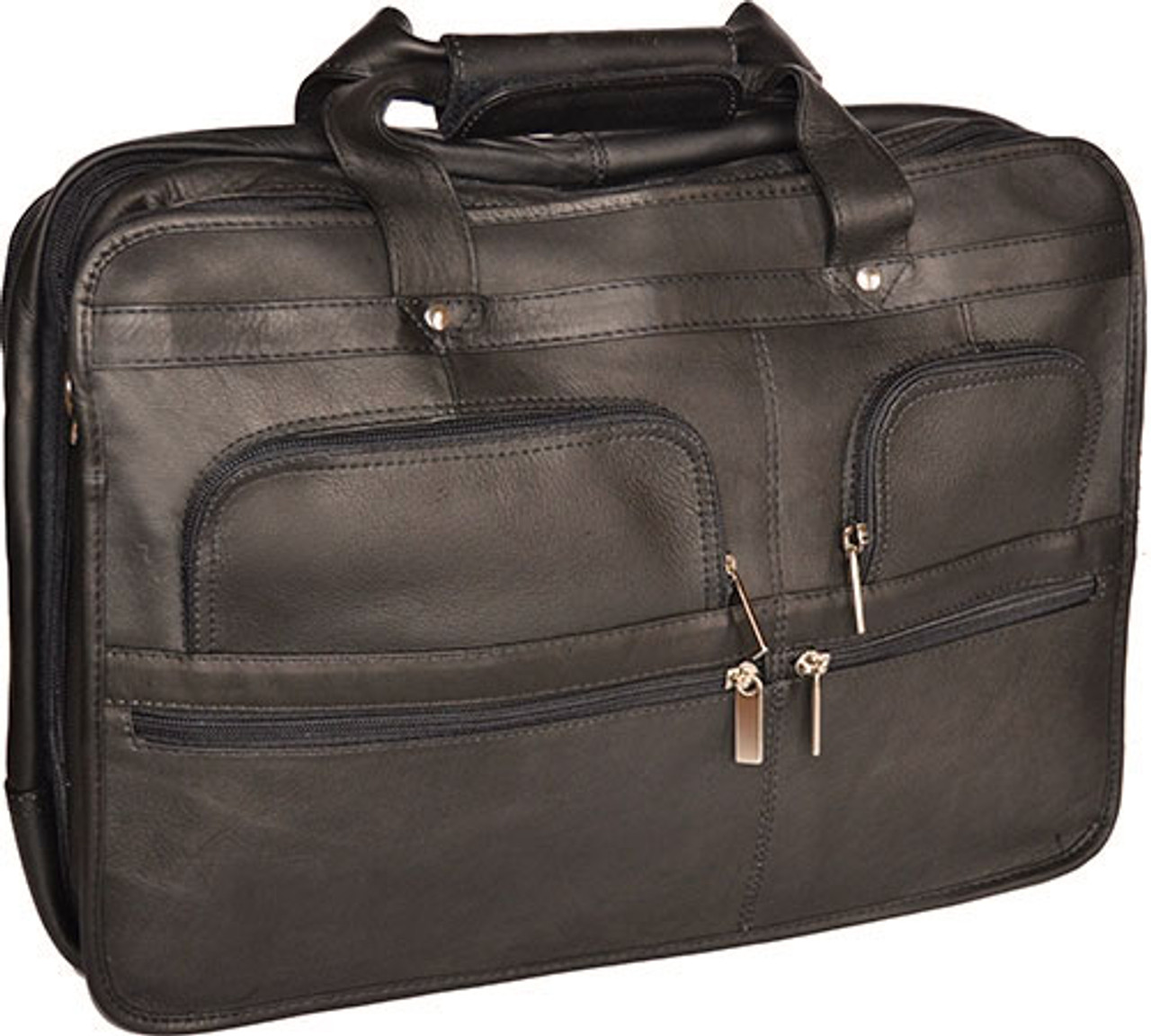 Edmond Leather Expandable Business Briefcase EL-291