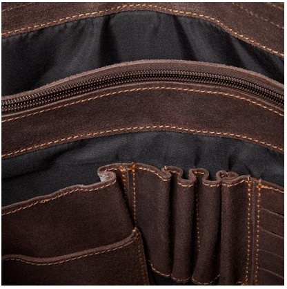 Edmond Leather Vintage Leather Messenger Bag (Large)