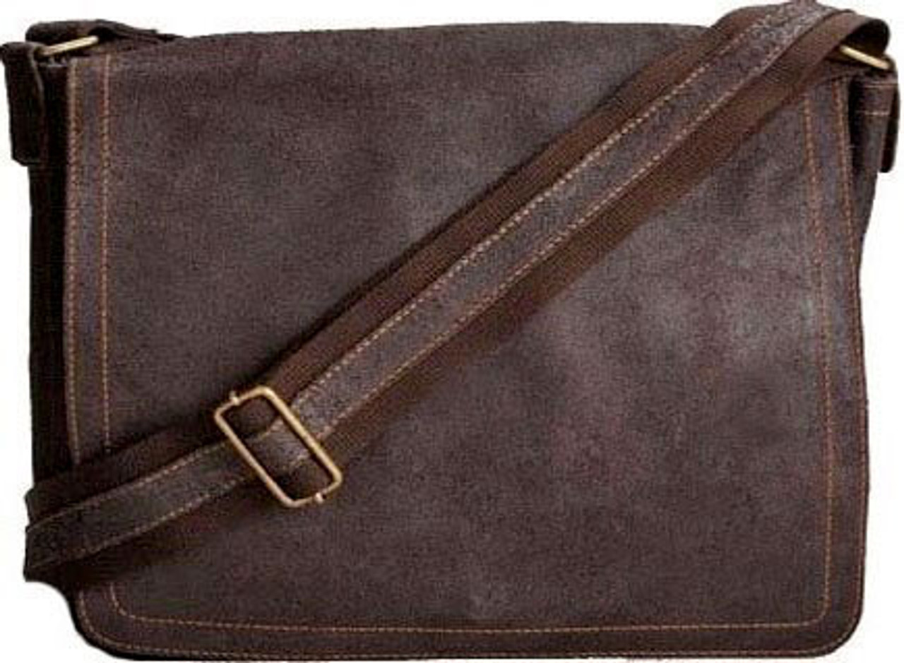 edmond leather vintage messenger bag