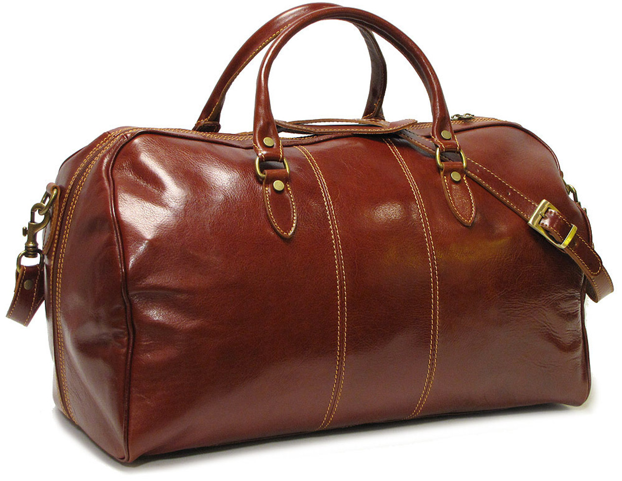 buy leather duffle bag