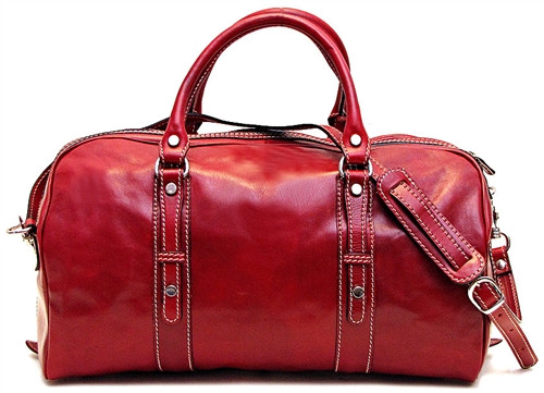 floto venezia leather duffle bag