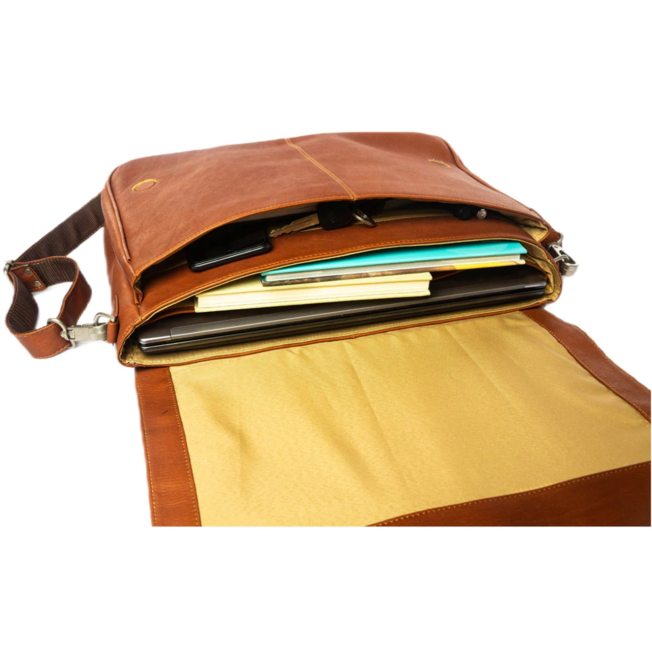Piel Leather 2360 Professional Laptop Messenger Bag