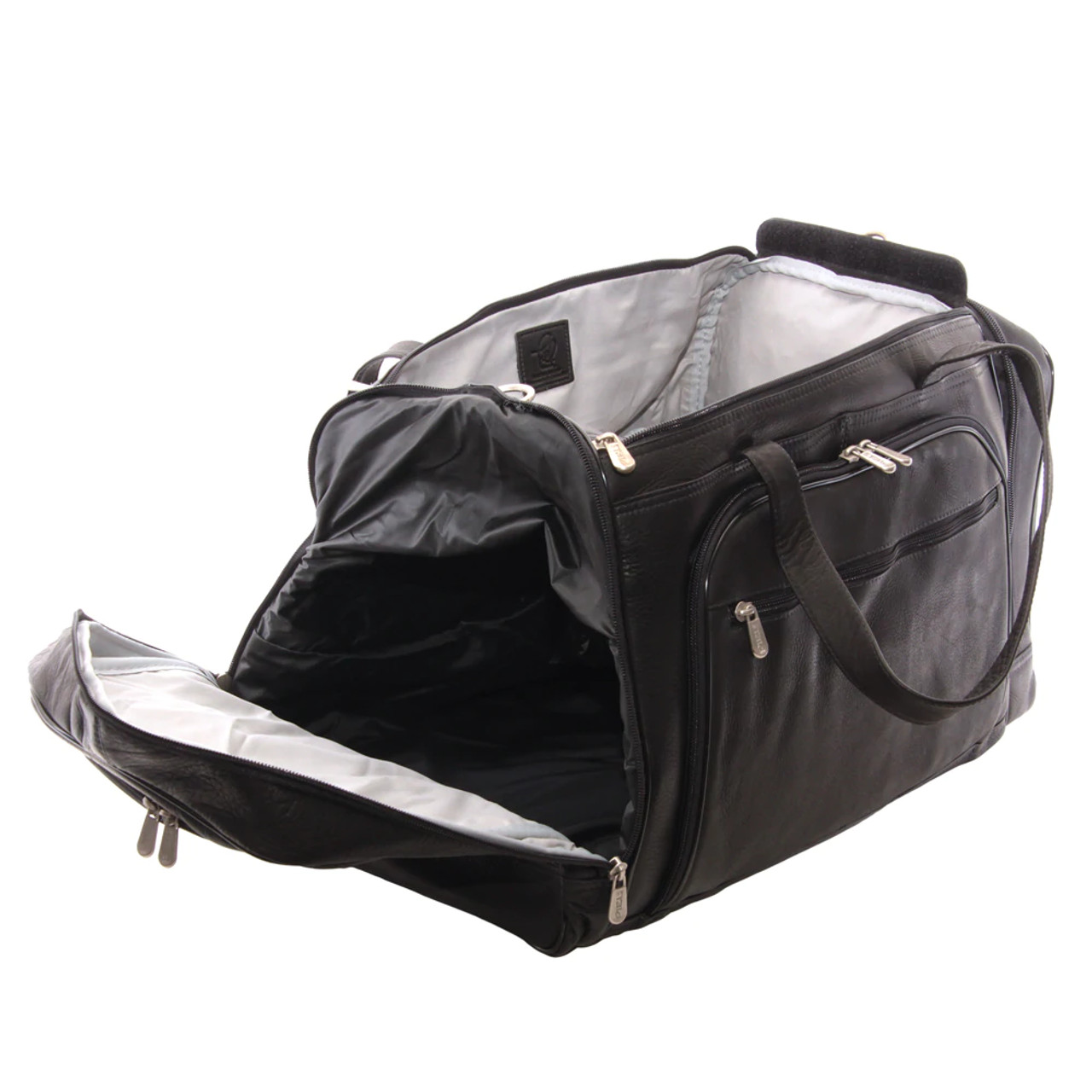 Piel Leather 2462 Multi Compartment Duffel Bag