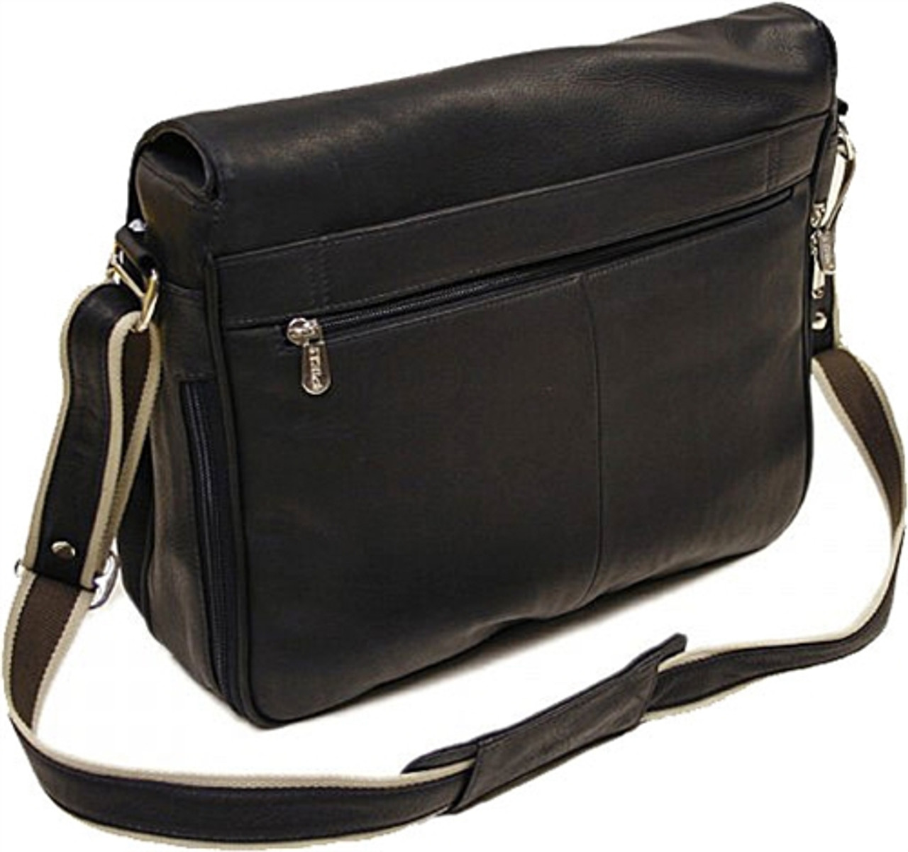 Piel Leather Expandable Leather Messenger Bag 2813