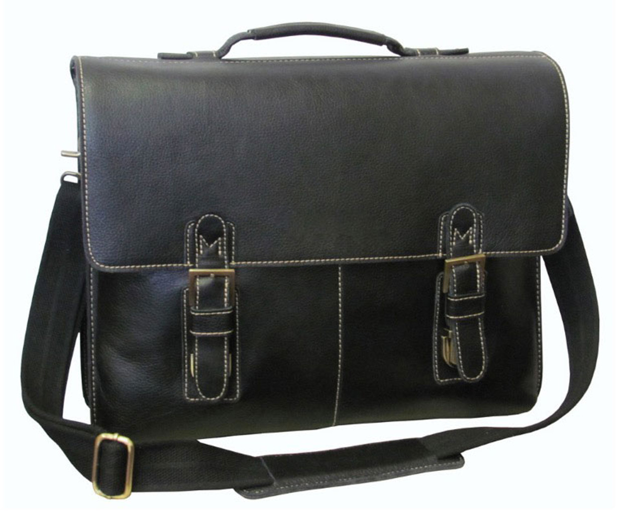 Amerileather Classical Leather Organizer Briefcase 2750-0 2750-2