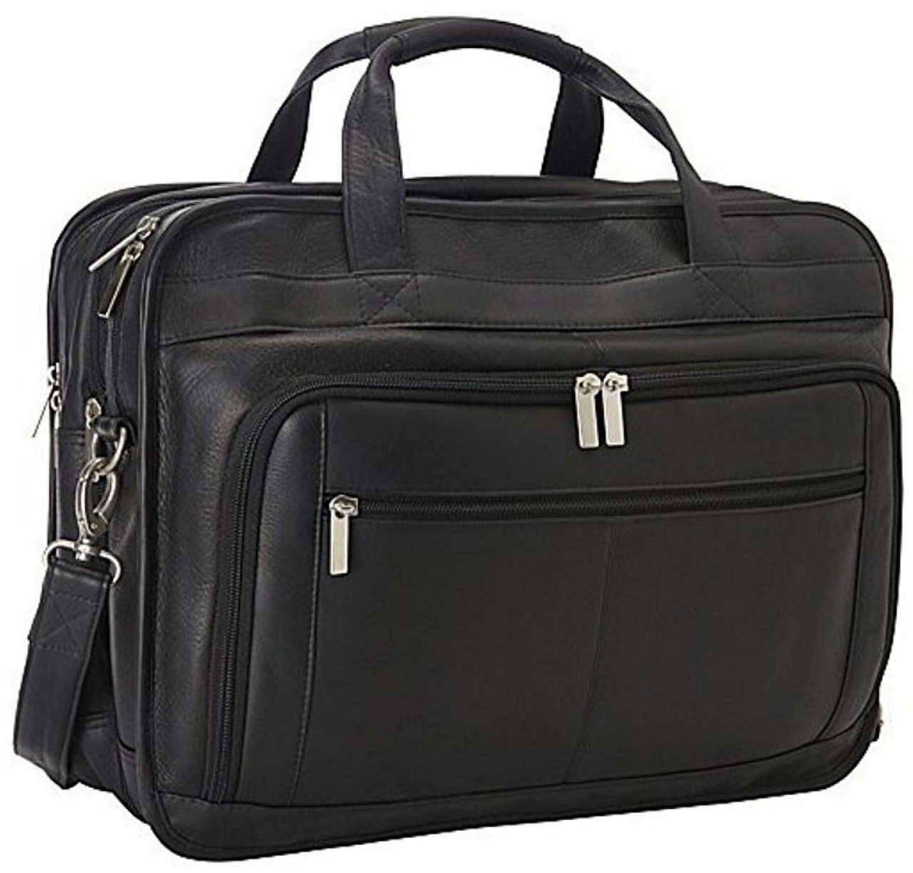 Edmond Leather Large Expandable Laptop Briefcase US2123