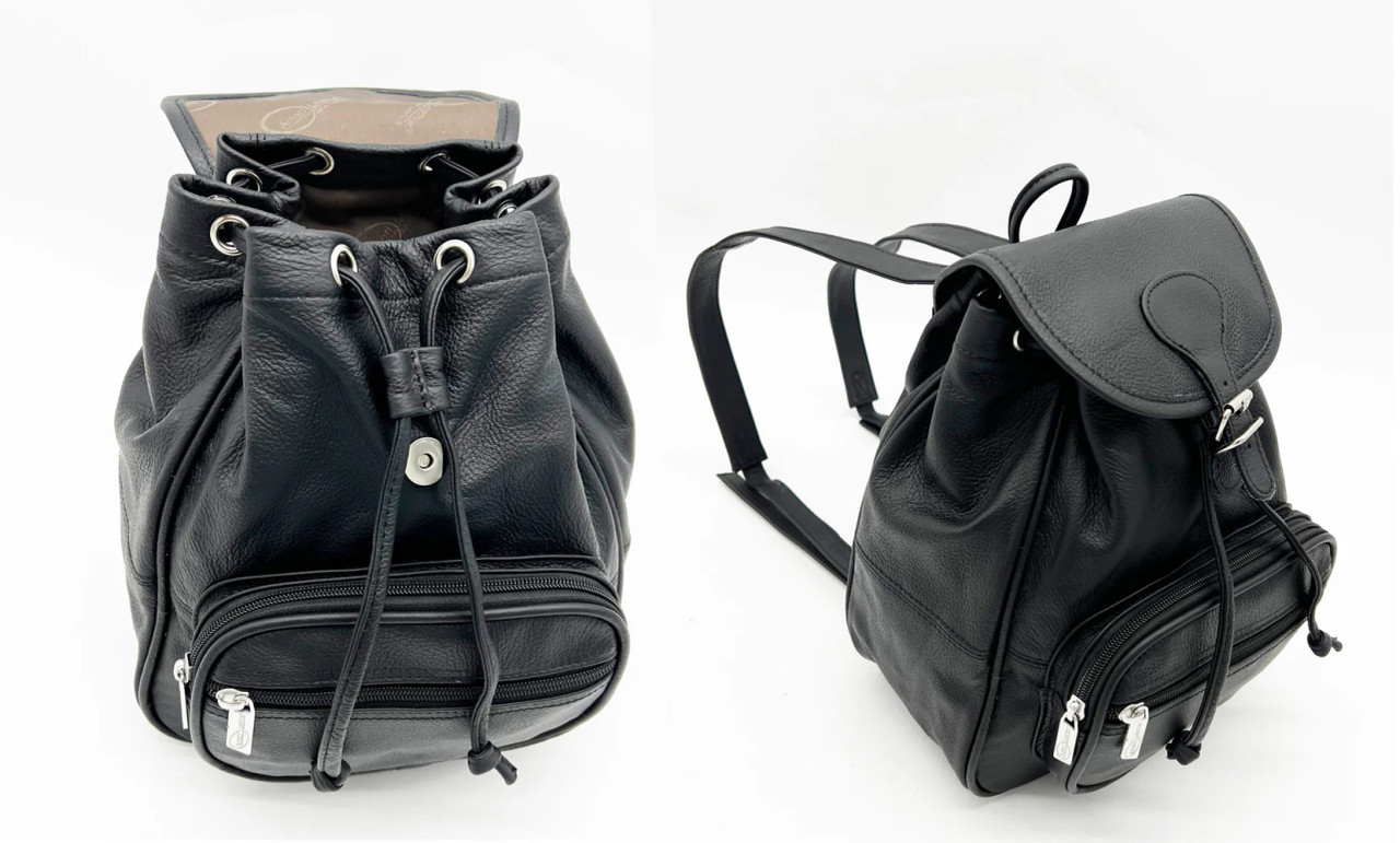 amerileather ladies leather backpack Chief Off-White You will love this classic cowhide leather backpack for your next extended vacation or jaunt to the mall Amerileather Ladies' Leather Backpack