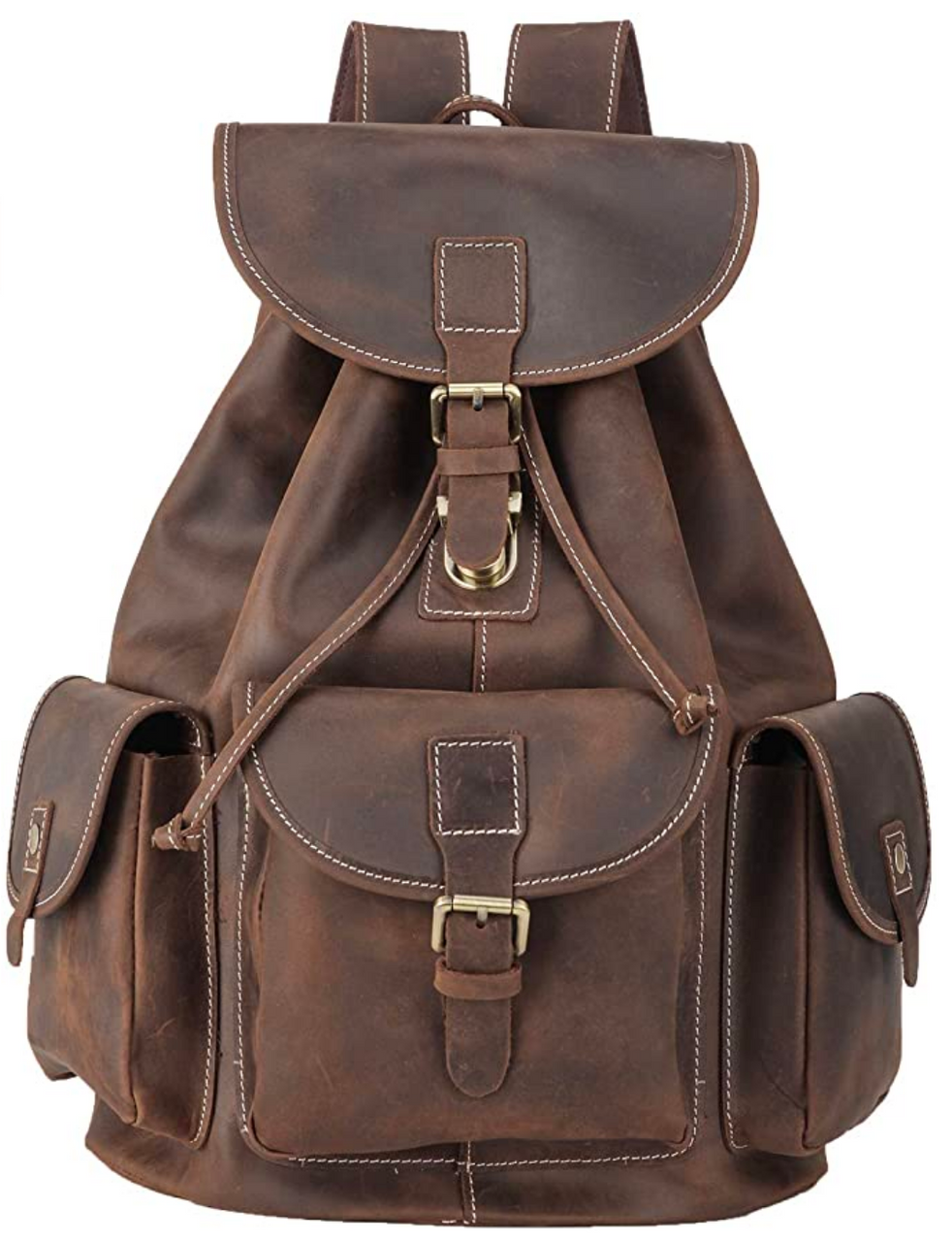 Vintage leather backpack clearance