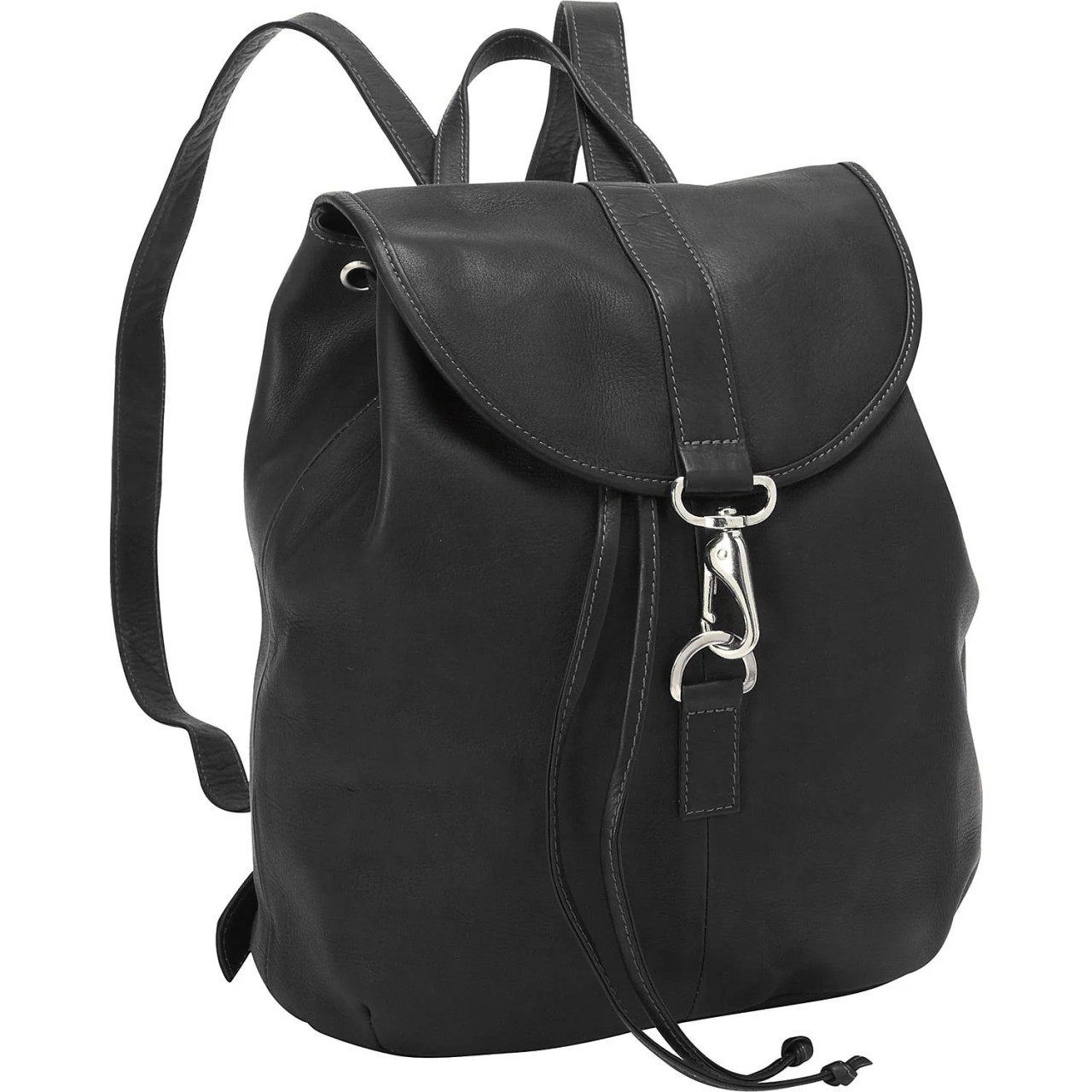 バッグ drawstring design leather backpack Leather Drawstring Backpack Tote, Sack bag, String Bag – judtlv