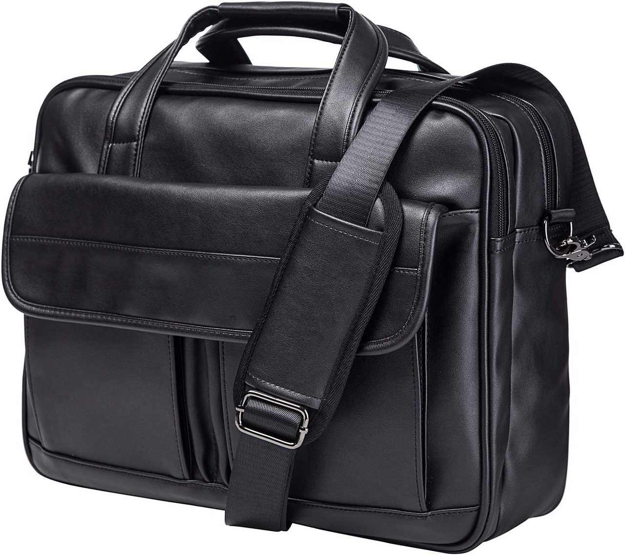 Edmond Leather 15.6" Business Briefcase