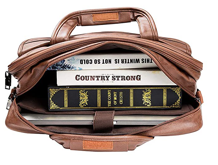 Edmond Leather 15.6" Business Briefcase