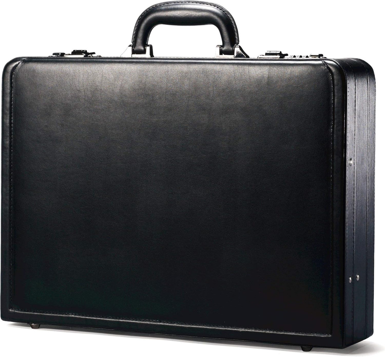 Samsonite Expandable Leather Attache Case - Thumbnail 2