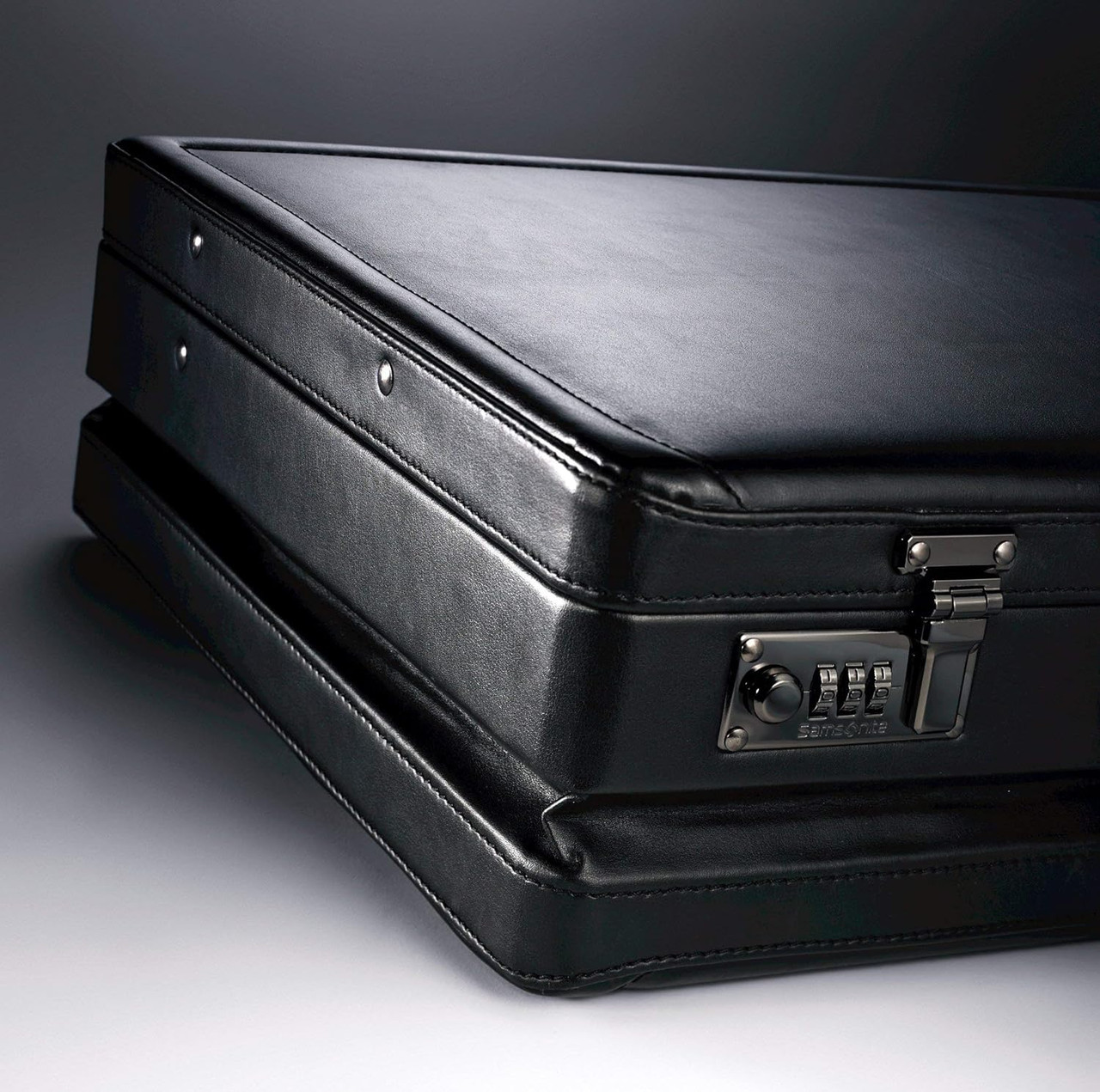 Samsonite Expandable Leather Attache Case
