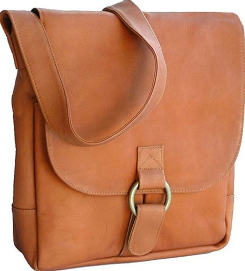 David King Distressed Vertical Simple Messenger Bag