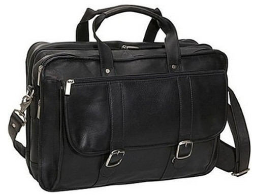 Edmond Leather Expandable Briefcase Carry All EL-211