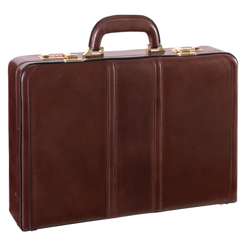 McKlein Daley Leather Attache Case (Brown)